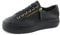 Paul Green Damen Pauls, Frauen Low-Top Sneaker,Freizeitschuhe,Turnschuhe,Laufschuhe,schnürschuhe,schnürer,Plateausohle,Schwarz (SCHWARZ/Gold),40 EU / 6.5 UK