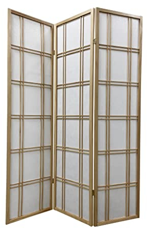Fine Asianliving Paravent Japanische Trennwand Shoji B135xH180cm Raumteiler Natur - Isumi Japanische Paravent Raumteiler Shoji Raumtrenner Spanische Wand Sichtschutz Trennwand