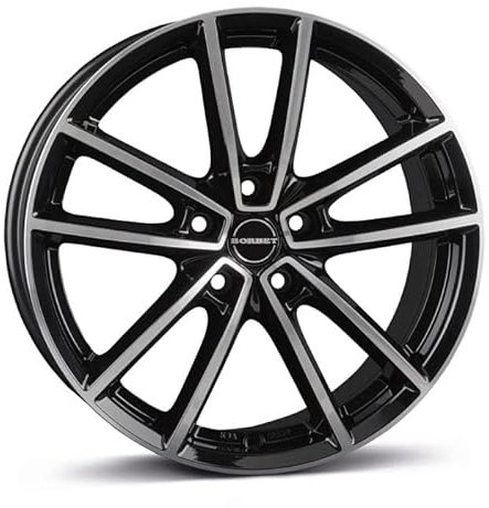 Borbet Felge W 8x20 ET41 5x112 black polished glossy W 802041112557,1BPG/T
