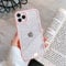 OWM iPhone 14 PRO Case Clear Back Glitter Bling Star Sparkly Bumper Crystal Shockproof Silicone Slim Phone Cover Women Girls Case for iPhone 14 Pro (Pink)