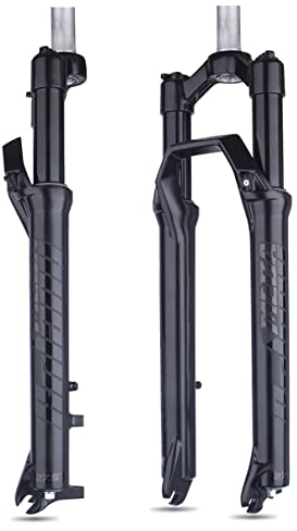 TISORT MTB Fahrrad Federgabel 27.5 29 Straight 1 1/8 Federweg 100mm Scheibenbremse Manuelle Sperre QR 9mm Fahrradgabel(27.5)