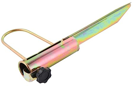 FUNOMOCYA Regenschirm Ankerständer 36mm Strandschirm Halter Mit Griff Verstellbar Langlebig Für Outdoor Schutz Goldfarbe