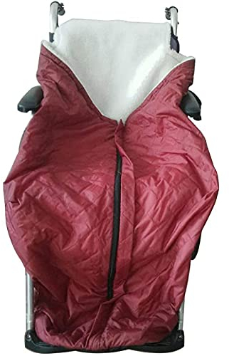 Rollstuhl-Warmbezug, Winter, Winddicht, wasserdicht, Plüsch-Fleece-Futter, Rollstuhl-Wärmerbezug, Rollstuhldecke für Patienten, ältere Menschen, warme Tasche, Hilfsmittel für Rollstuhlpatien