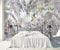 songqians Papier Peint 3D Peinture Murale 380x255cm Perroquet De La Forêt Tropicale Noir Et Blanc Papier Peint Panoramique Tapisserie Murales Salon Chambre