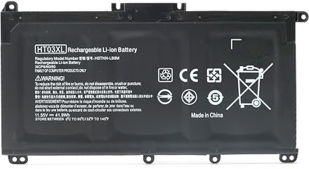 BIUBOTY HT03XL Battery Compatible with HP Pavilion 14-CE 14-CF 15-CS 15-DA 15-DB 17-BY 17-CA 250 G7 255 G7 Laptop Battery HT03XL[11.55V/3630mAh]