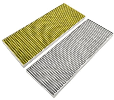 Filtro dell'aria esterno a carbone attivo HEPA per Tesla Model Y, filtro di aspirazione, ricambio 2 pezzi (filtro a carboni attivi 2 pezzi)