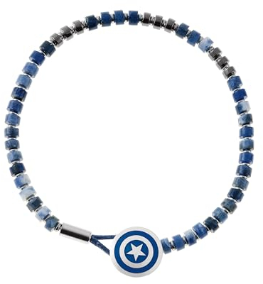 Marvel Armband aus Edelstahl mit Schild von Captain America, 18 cm, für Kinder