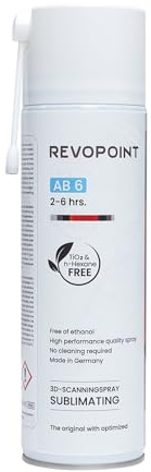 Revopoint 3D Scanning Spray for 3D Scanners, for Reflective, Transparent, Black or Highly Textured Surfaces, No Cleaning Needed, Sublimation, 500ml, AB-6