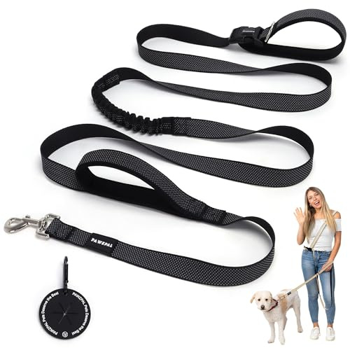 PAWZPAL Hands Free Dog Leash, Waist & Crossbody 2-in-1 for Jogging & Hiking