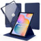 CACOE Rotierende Hülle für Samsung Galaxy Tab S6 Lite 2024 2022 2020 10.4 Zoll mit Stifthalter, 360 Grad Drehbare Schutzhülle Acryl, Transparente Rückseite Stoßfest Grenze (Navy blau)