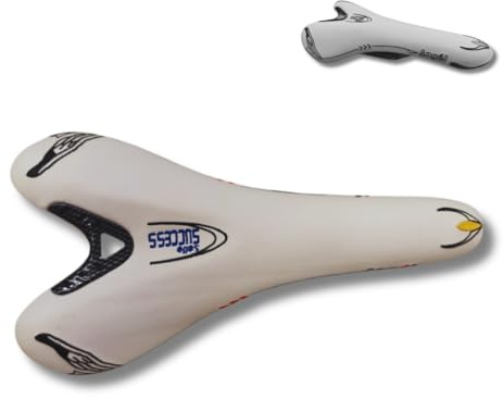 Sillín para bicicleta de carreras, de carbono, para adulto, MTB, ciclismo, cómodo, ergonómico, transpirable, blanco, para bicicleta de carretera