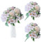 astylishome Hortensien Kunstblumen Künstliche mit Stiel Kunstblumen wie Echt Künstliche Vintage Künstlich Blumen Bouquet für Braut Hochzeit Home Party Blumengesteck 1016