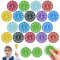 18-teiliger Fidget Spinner, Math Spinner Fidget, Montessori Spielzeug, Stressabbau Fidget Lernspielzeug, Addition, Subtraktion, Multiplikation und Division Mathe Fidget Spinner
