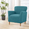 Stretchhussen für Bankett-Stuhl: 1 Stück, modern, luxuriös, gestrickt, abnehmbar, haustierfreundlich, Einzel-Couchbezug, für Wohnzimmer (Türkisblau)