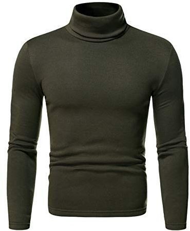 Sobzia Unterziehrolli Herren:Herren Rollkragenpullover Baumwolle Thermo Schwarz Rollkragen Rollkragenshirt Slim Fit Dünn Rollkragenpullover Unterziehrolli Winter Weiß Langarmshirt Turtleneck Rolli