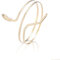 Hebterrka Oberarmreif Goldener Armreif Für Damen, Einzigartiger Schlangen-Design Armband, Perfektes Kostüm Zubehör, Einheitsgröße, Elegante Goldene Armreifen