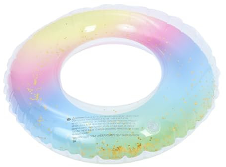 Abaodam Schwimmring inflator weiblichkeit Pool badeinsel Swimming Pool schwimming Pools schlüsselsafe schwimmting Schwebend Körper aufblasbare Liege Party Regenbogen-Schwimmerring