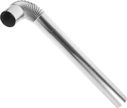 Didiseaon 1 Set Stainless Steel Exhaust Pipe Heating Stove Flue Exhaust Tank Ac Exhaust Hose Charcoal Fire Flexible Chimney Hose Torch Ventilation Stove Pipe Home Flue Tube Silver