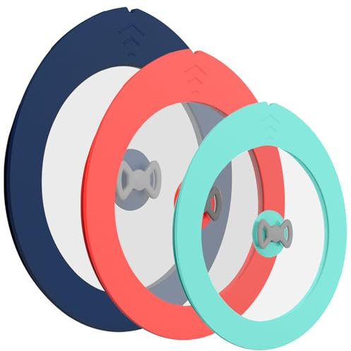 3 Pack Replacement Lids for Pyrex 7200-PC 2 Cup and 7201-PC 4 Cup and 7402-PC 6/7 Cup Glass Containers Bowl Storage Cover Leakproof Mix Color