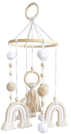 Yopeissn Boho Rainbow Macrame Wandteppich Anhänger Raumhintergrund Wandkunst Heimdekoration Wandbehang Handgewebter Kreative Hänge-Dekorationen für das Wohnzimmer im Innenbereich.