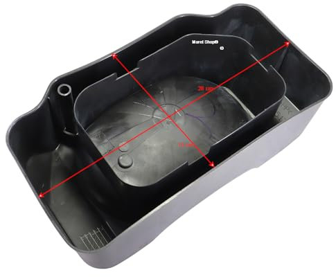 Marel Shop® - Bacinella Raccogli Condensa 15 x 28 cm per Frigorifero compatibile con Ariston Indesit Whirlpool per Modelli: BDCM45VIX/HA - MBT1912FI - SDS1521HA - E3DAAX
