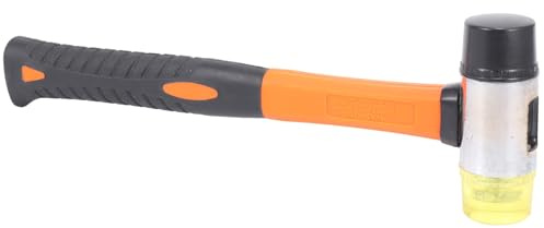 Jeenuuder Rubber Mallet, 35mm Double-Faced Soft Hammer with Comfortable Handle Manual DIY Hammer for Flooring Installation
