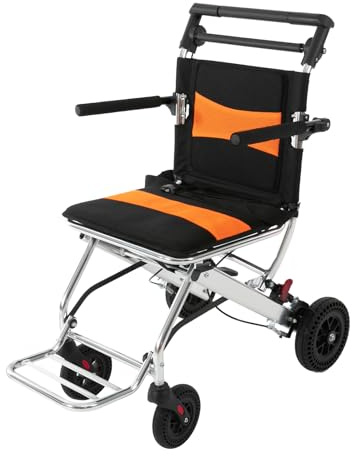Klappbarer Rollstuhl Leichtgewicht Aluminium faltbarer Transportstuhl für Senioren und Erwachsene