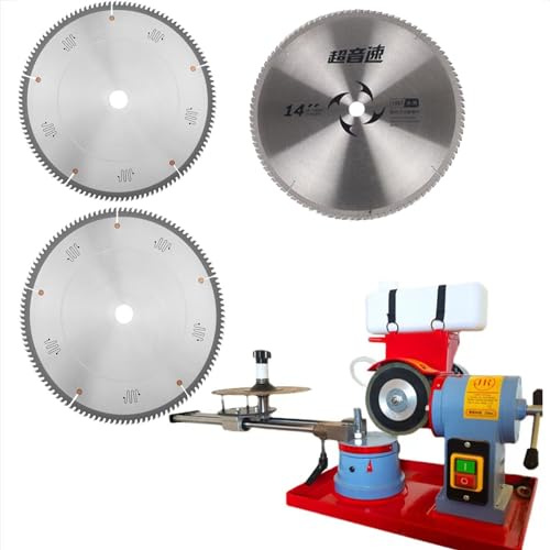 Circular Saw Blade Sharpener - 370W Electric Rotary Angle Grinder for Sharpening Carbide Saw Blades, 220V