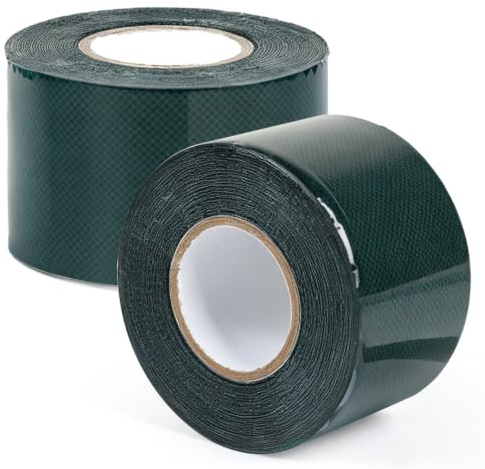 DBREAKS 2Pcs 50mmx5m Cinta Doble Cara Cesped Artificial, Cinta Union Cesped | Cinta para Pegar Cesped Artificial Exterior, Banda Autoadhesiva Cesped, Cinta Adhesiva para Unir 2 Piezas Césped, Moquetas