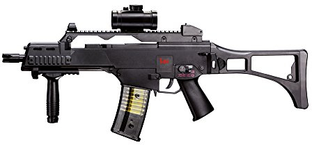 Umarex Airsoft Gewehr G36 C, elektrisches Full-Auto Softairgewehr, Sturmgewehr mit 0,5 Joule, für 6 mm BB Kugeln, Luftgewehr voll automatisch