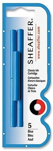 Sheaffer Skrip Fountain Pen Ink Cartridges Blue - Pack of Five