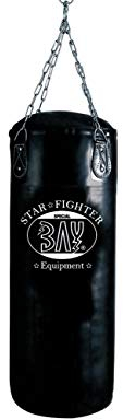BAY® Star Boxsack schwarz 85 x 30 cm gefüllt inkl. Heavy Duty Vierpunkt-Stahlkette