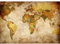 Runa Art Papier peint intissé Carte vintage du monde 352 x 250 cm Toison Mur XXL Tableaux Muraux Tapisserie Photo Décoration Murale Salon Chambre marron 9015011b