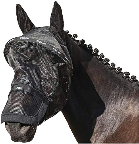 Equiline Fliegenmaske, Fliegenhaube, Fliegenschutz Benson Größe Warmblut
