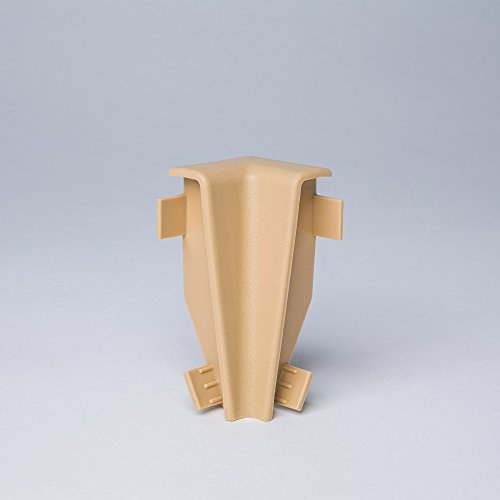 Innen- und Außenecken, Verbinder und Abschlüsse für Sockelleisten 60mm (Innenecke, Uni Ahorn)