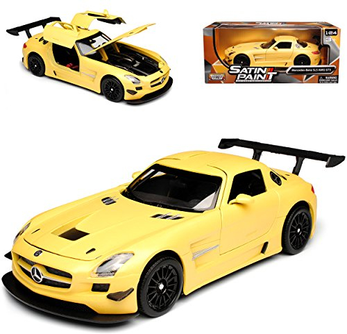 Motormax Mercedes-Benz SLS AMG Gullwing Coupe Matt Gold Beige C197 2009-2014 1/24 Modell Auto