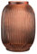Lene Bjerre Vase Stria orange Höhe 23 cm Glas Rillen