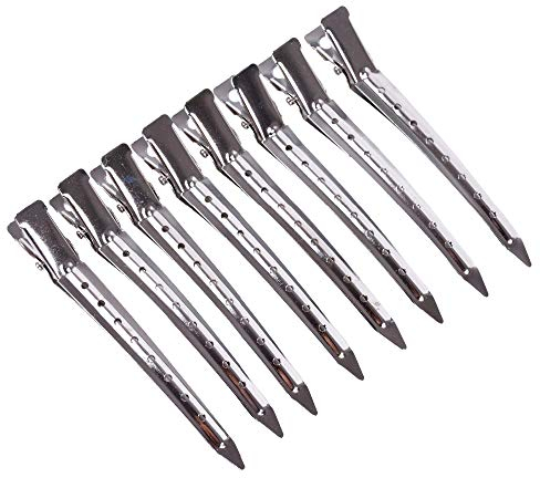 3,5 Zoll Alligator Haarklammern entebill Curl Hair Clips Haarspangen Silber Haarklemmen Metall (24 Stück/Los)