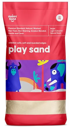 LEAP HORSE 25KG Premium Standard, Clean Children’s Play Sand, Non Toxic, Natural Washed Play Pit, Safe for Kids, Light Color Sand, Next Day DELIVERY