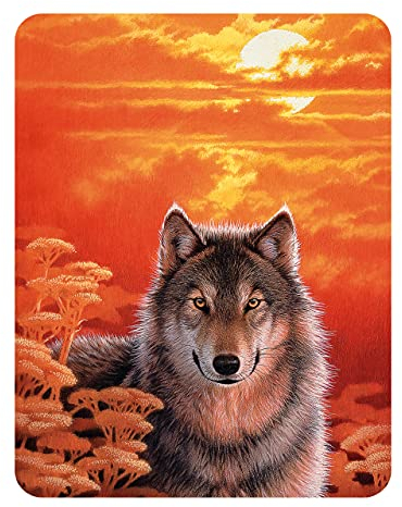 3D LiveLife Magnet - Gaze from Deluxebase. Lenticular 3D Wolf Fridge Magnet. Magnetic decor for kids and adults with artwork licensed from renowned artist, Joh Naito