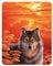 3D LiveLife Magnet - Gaze from Deluxebase. Lenticular 3D Wolf Fridge Magnet. Magnetic decor for kids and adults with artwork licensed from renowned artist, Joh Naito