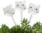 Lot de 3 boules d'irrigation pour chat - Arrosage dosé - Arrosage automatique des plantes en pot - Pour plantes d'intérieur et d'extérieur