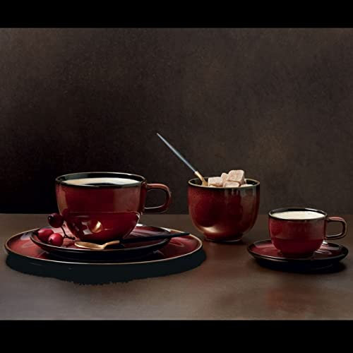 Kolibri Rusty Red Espresso Cup and Saucer for One