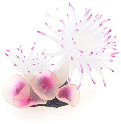 Gigicloud Plantes artificielles en silicone pour aquarium - Corail artificiel - Arbre de mer - Décoration d'aménagement paysager pour aquarium