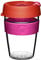 KeepCup Taza de café de plástico transparente y reutilizable, tapa a prueba de salpicaduras, sin BPA, grado barista, mediano, 340 ml, color rosa