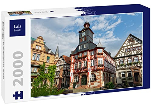 Lais Puzzle Rathaus im historischen Zentrum von Heppenheim an der Bergstraße, Hessen, Deutschland 2000 Teile