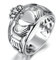 Whoiy Ringe Herzen, Ehering Herren Edelstahl Silber Claddagh Ring Krone und Herz 15mm Größe 54 (17.2) für Ihn Freund