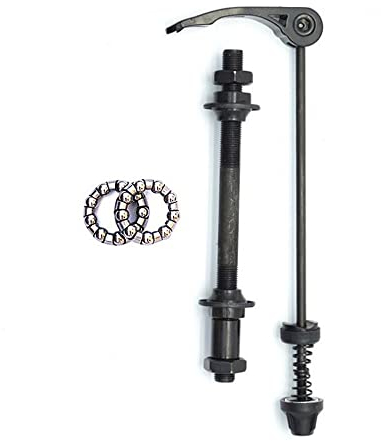 Lioaeust Schnellspannspieße, Fahrradachse vorne und hinten, Schnellspanner-Spieße mit 25 mm (1/4) Nabenlager (hinten)