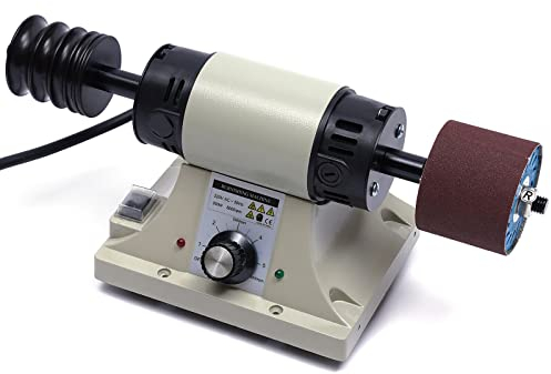 WindWilder 350W Elektrisch Leder Poliermaschine Schleifmaschine Poliermaschine 220V 0-8000rpm einstellbar