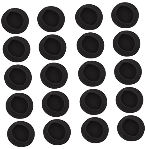 20 Stück Schwarze Memory Foam Ohrpolster für Kopfhörer und Headsets